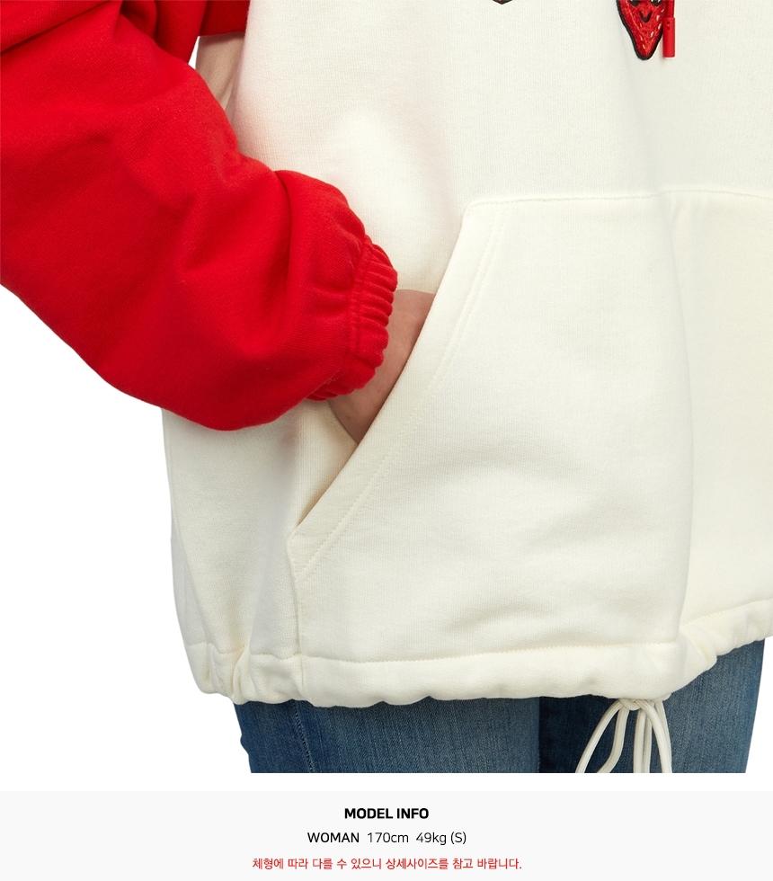 GUCCI Women’s Hooded Sweatshirt Ivory Cotton Hoodie