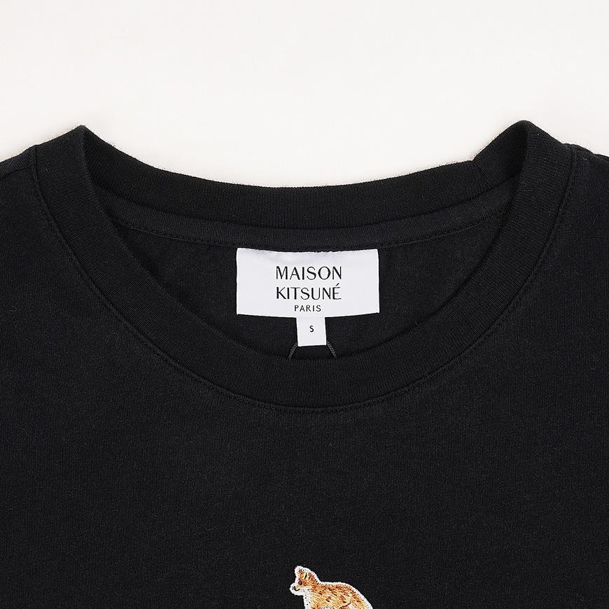 Maison Kitsune Baby Fox Logo Short Sleeve T-Shirt for Women