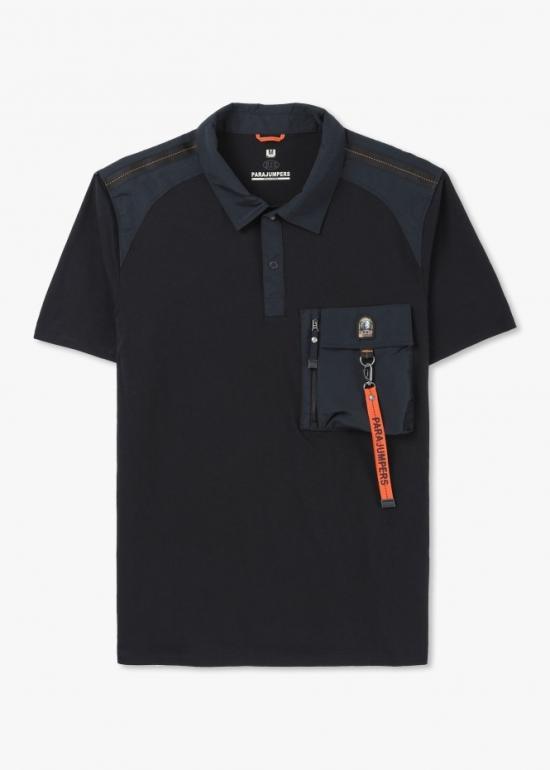 Parajumpers Rescue Logo Cotton Polo Shirt for Men PMPORE10 541
