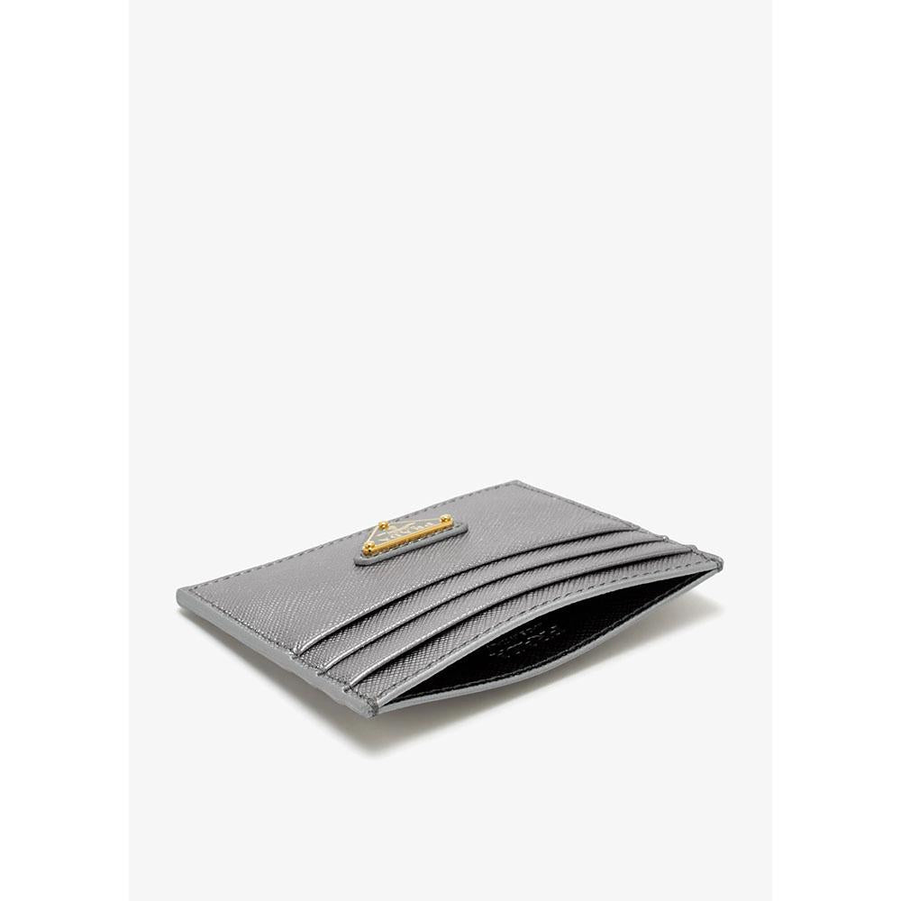 PRADA Saffiano Leather Logo Card Holder Wallet F0135