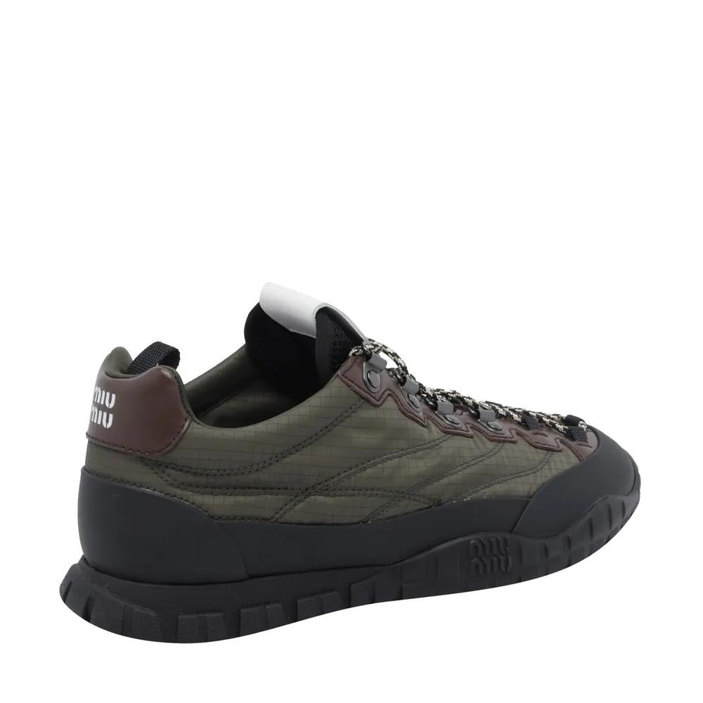 Miu Miu Tire Low-Top Women’s Sneakers White Leather