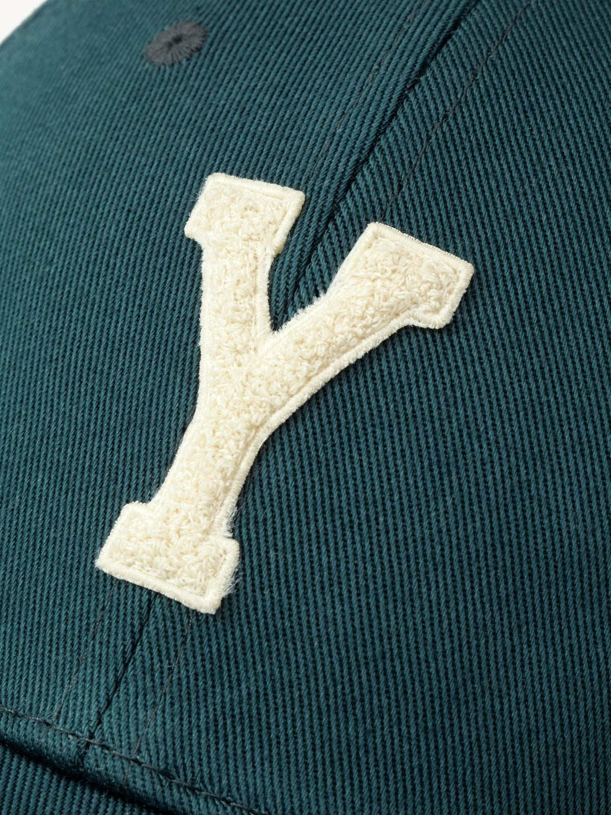 Saint Laurent Black Cotton Logo Baseball Cap