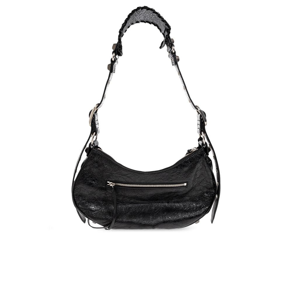 BALENCIAGA Le Cagole Small Shoulder Bag Black Leather
