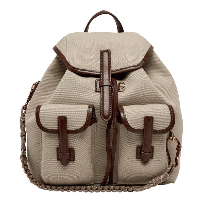 Max Mara Popoli Leather Backpack Black
