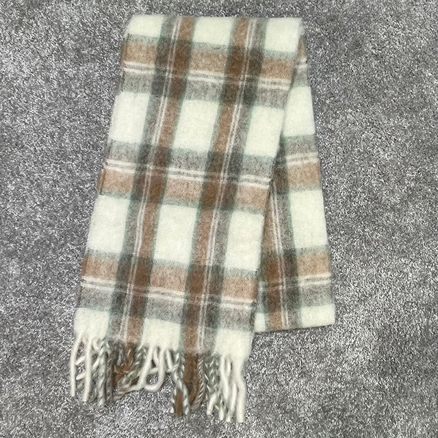 A.P.C. Elie Fringe Alpaca Wool Scarf Muffler TAH