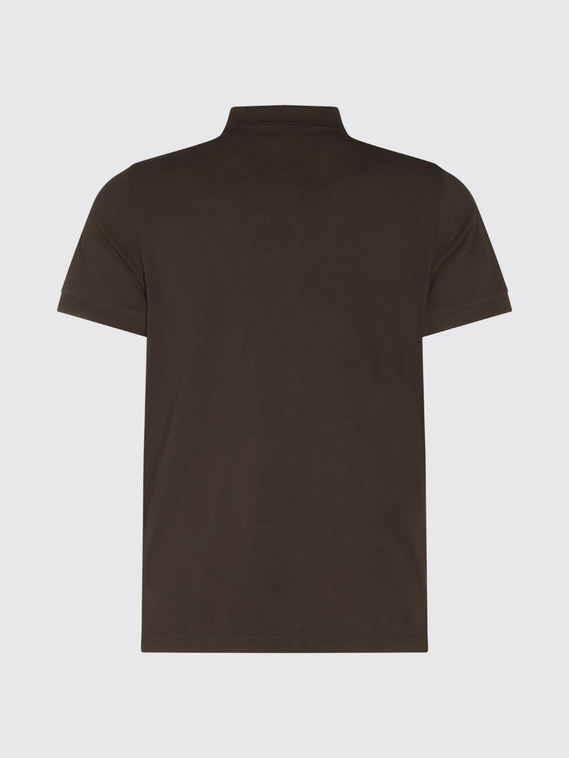 STONE ISLAND Cotton Short Sleeve Polo Shirt Navy Men