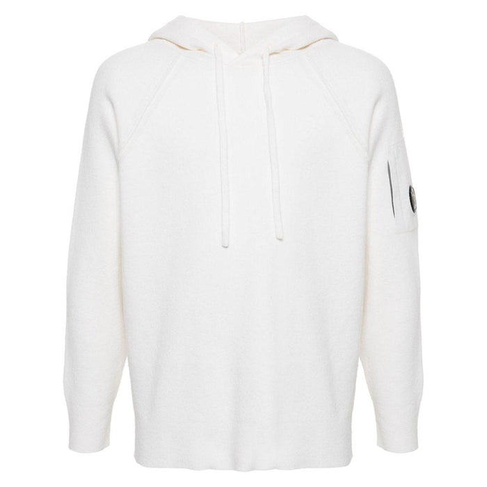 CP Company GRS RWS Lambswool Waffle Knit Hoodie Sweater