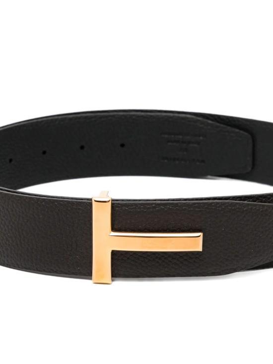 TOM FORD Leather Belt TB178 LCL236G ENB BROWN BLACK DOM
