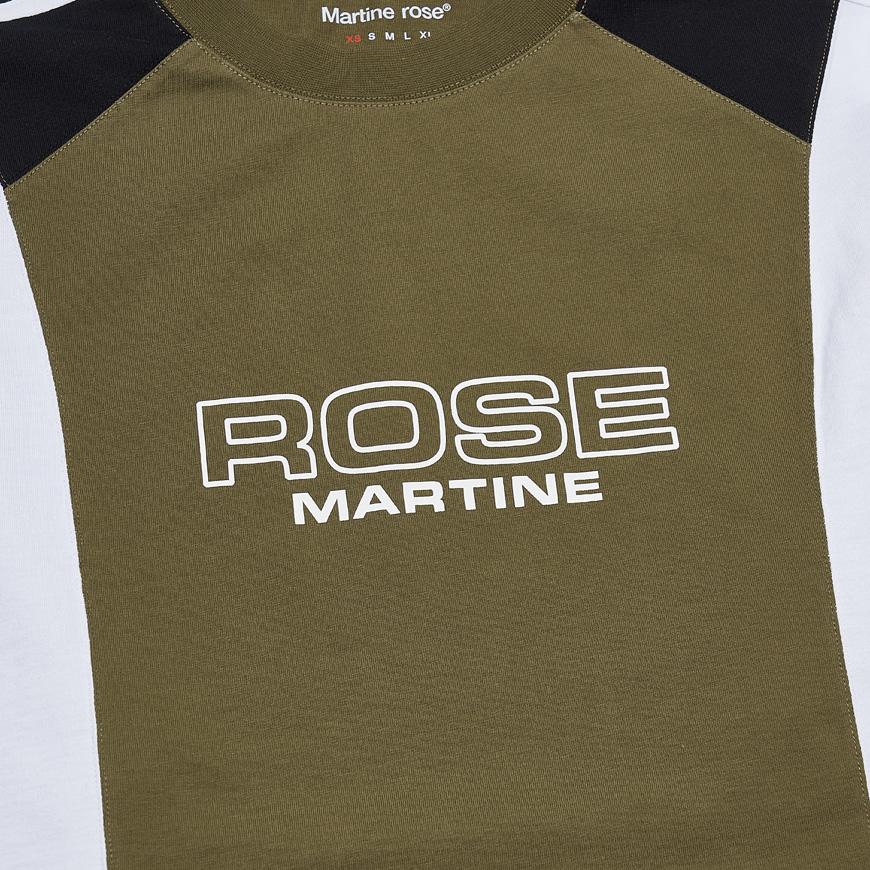 MARTINE ROSE Men’s Oversized Panel T-Shirt 630JE01411D GRN