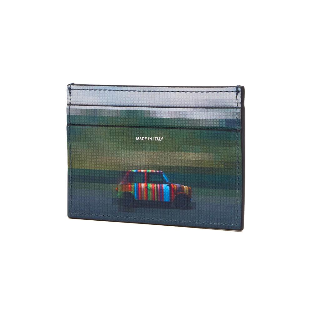 Paul Smith Rainbow Logo Leather Card Holder Black M1A 4768 TGLECO 79
