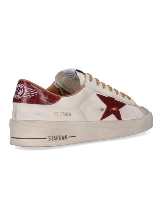 GOLDEN GOOSE Beige Leather Low-Top Sneakers for Men