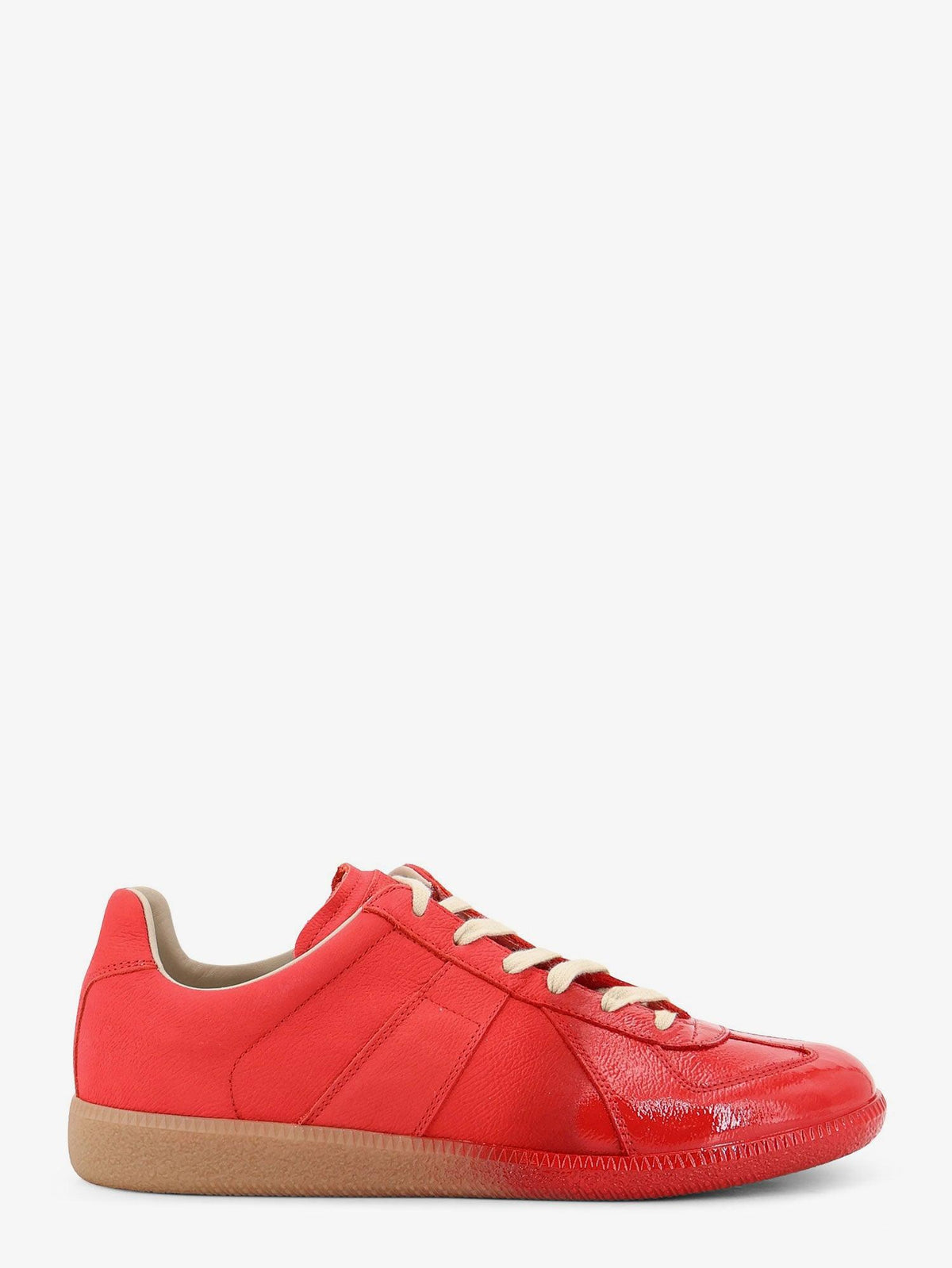 Maison Margiela Blue Suede Low-Top Sneakers for Men