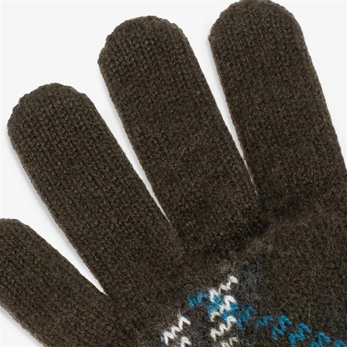 BURBERRY Check Cashmere-Blend Unisex Knit Gloves