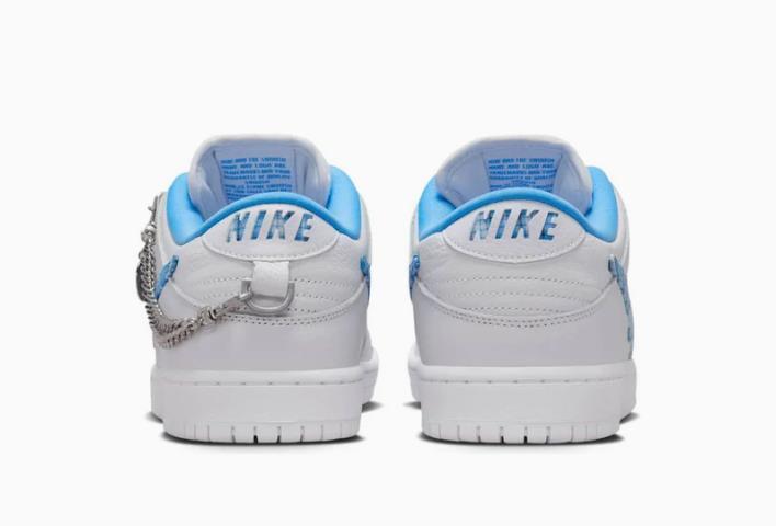 Nike x Nicole Hause SB Dunk Low Pro White Blue Low-Top Sneakers FZ8802 100