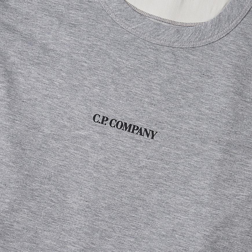 CP Company Logo Print Cotton Sweatshirt for Men