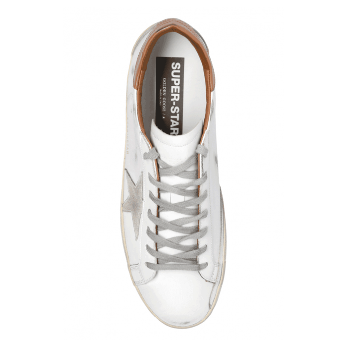 GOLDEN GOOSE Superstar Leather Low-Top Sneakers Men White/Grey
