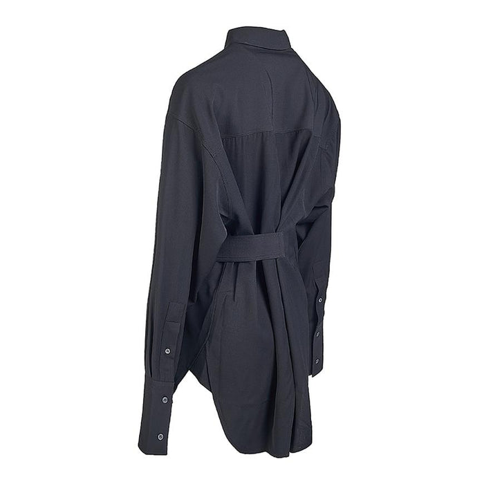 STUDIO NICHOLSON Women’s Black Belted Shirt CONDELL