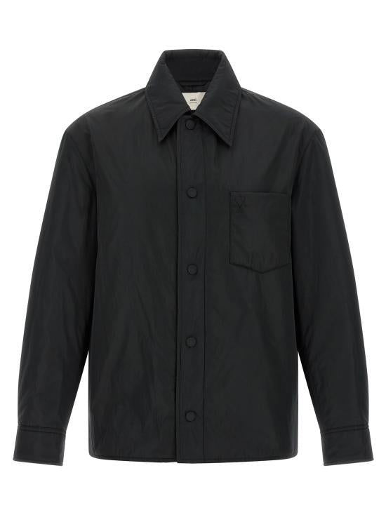 AMI Men’s Jacket HJK829 PL0039 001 BLACK DOM
