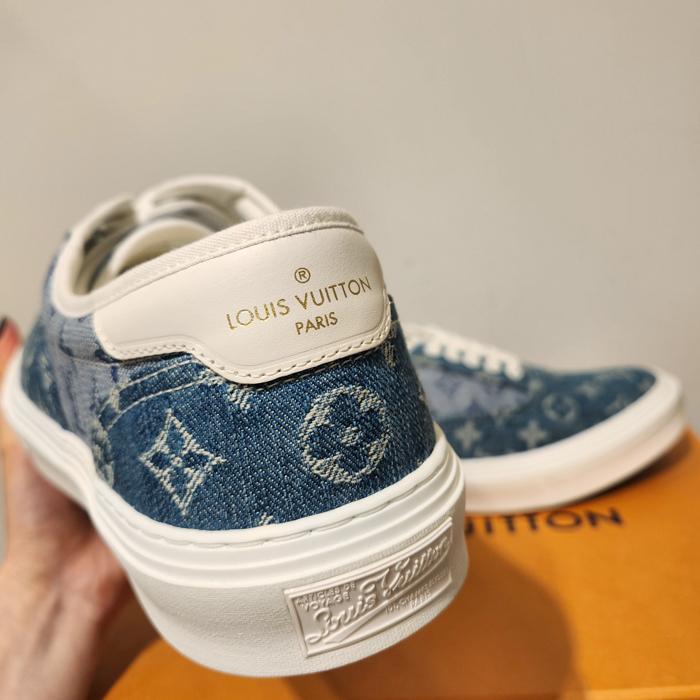 Louis Vuitton Men’s Denim Monogram Trocadero Sneakers Blue