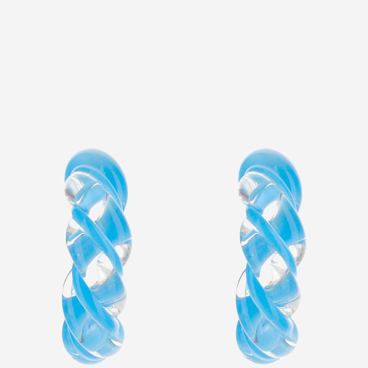 Bottega Veneta Silver-Tone Twisted Hoop Earrings