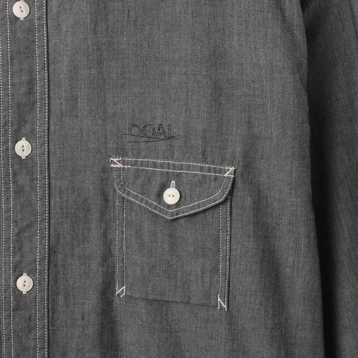 nanamica Regular Collar Chambray Long Sleeve Shirt S26SG011E H