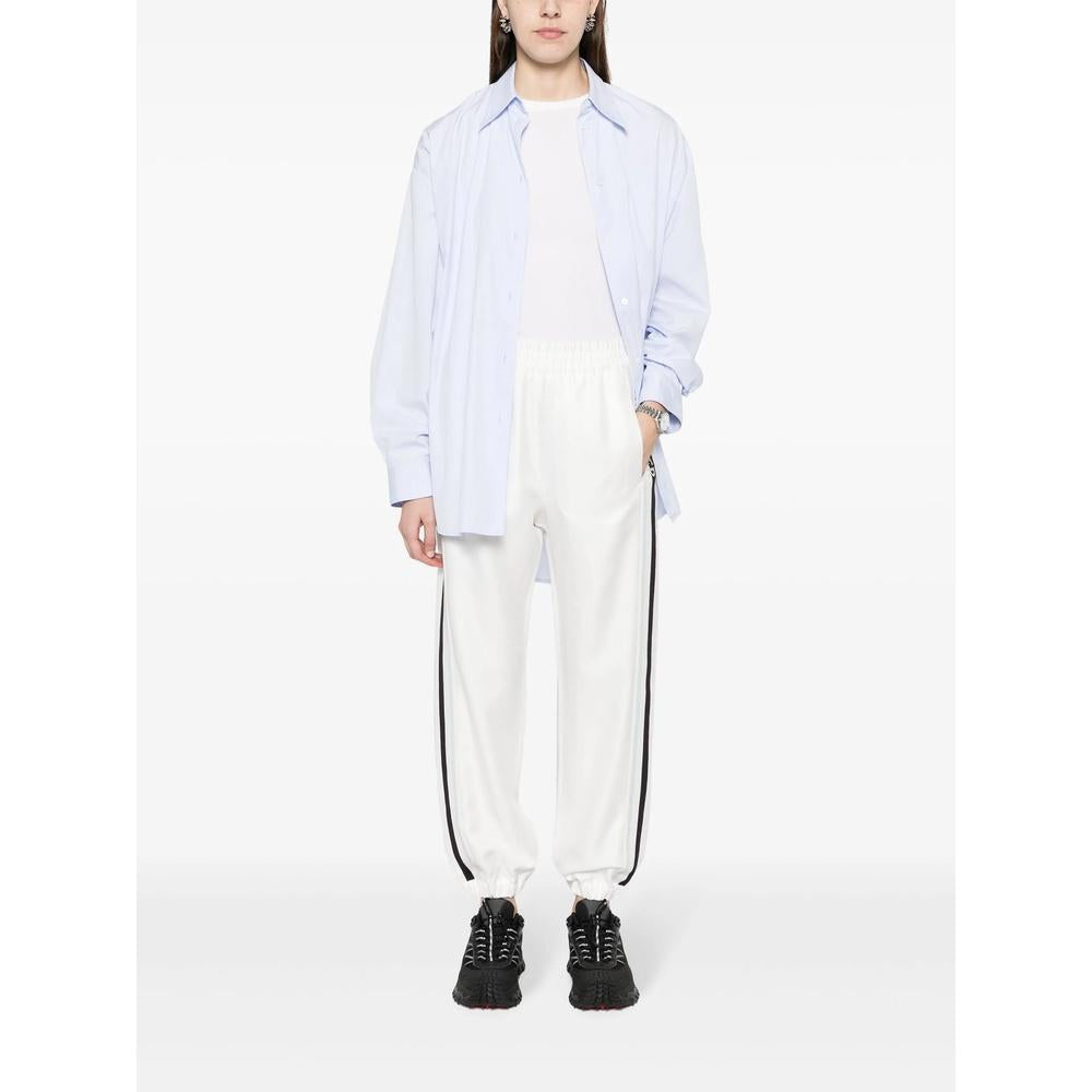 Moncler Logo Trim Jogger Sweatpants Women White