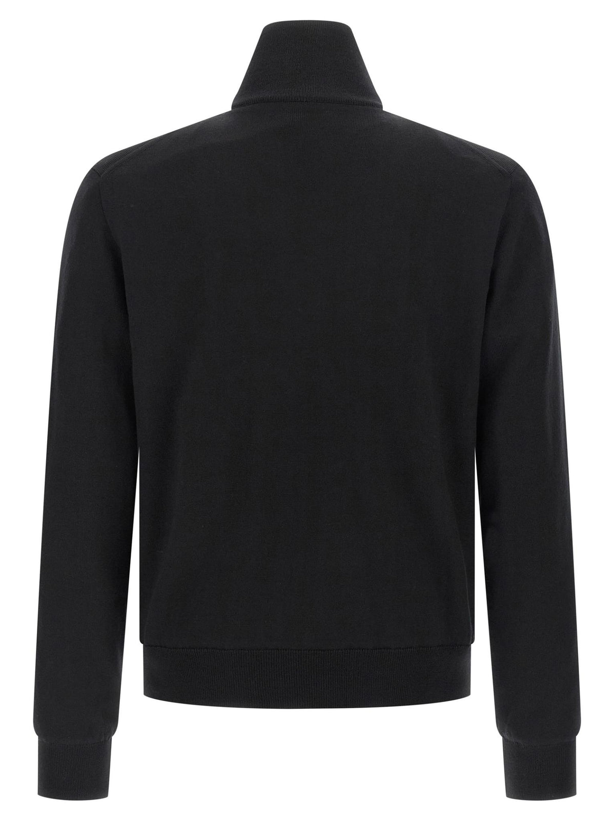 PRADA Black Wool Knit Zip Jacket