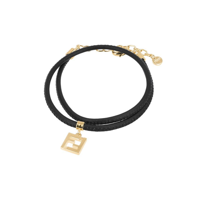 FENDI Forever Logo Leather Bracelet for Women 8AL293 AH9W F0A1F