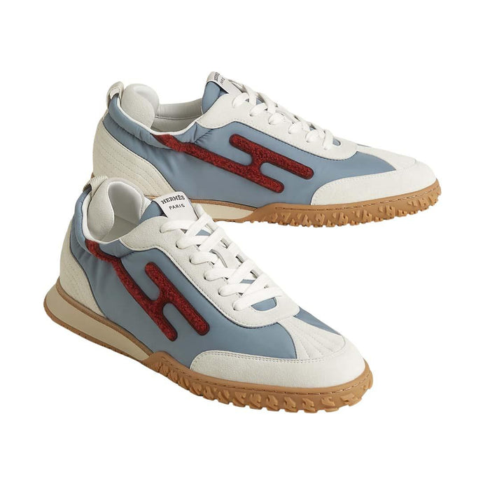 HERMES Blue Galet Jet Low-Top Sneakers Unisex