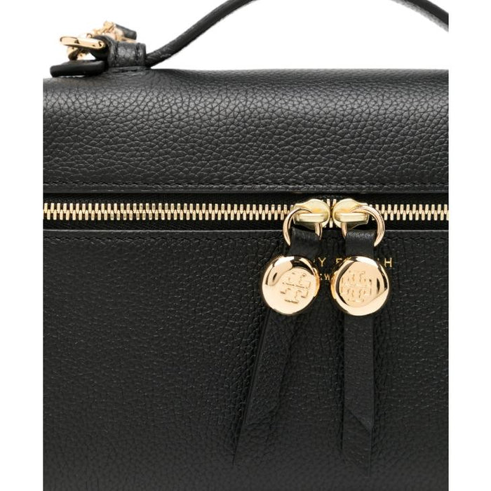 Tory Burch Romy Slim Top Handle Crossbody Bag Black Leather
