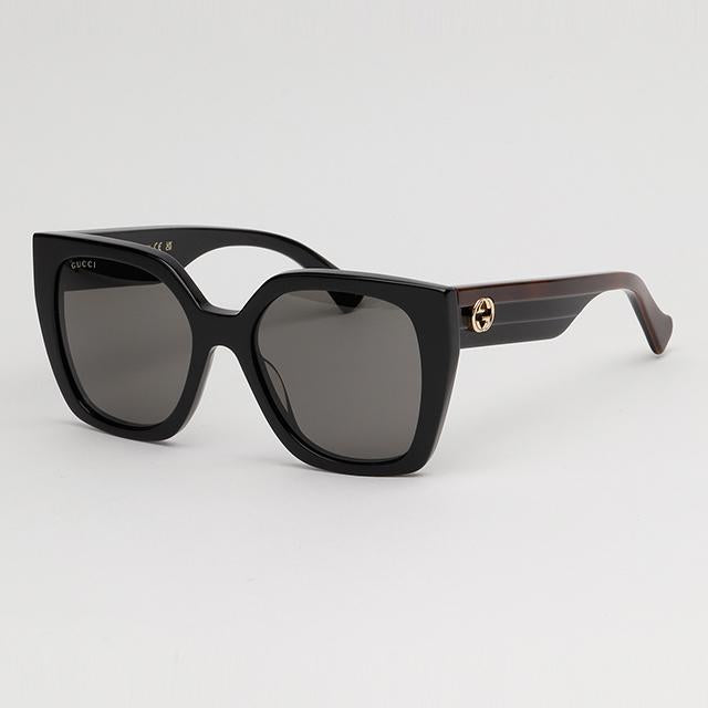 GUCCI Black Acetate Oversized Cat-Eye Sunglasses for Women