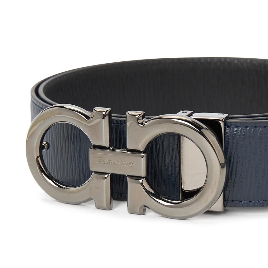 Ferragamo Gancini Reversible Men’s Leather Belt Pre-Cut 67 9710 051 0746507