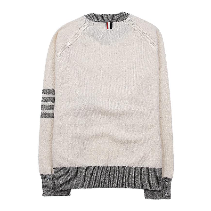 THOM BROWNE Men's 4-Bar Stripe Wool Crewneck Sweater MKA467A Y1026 100