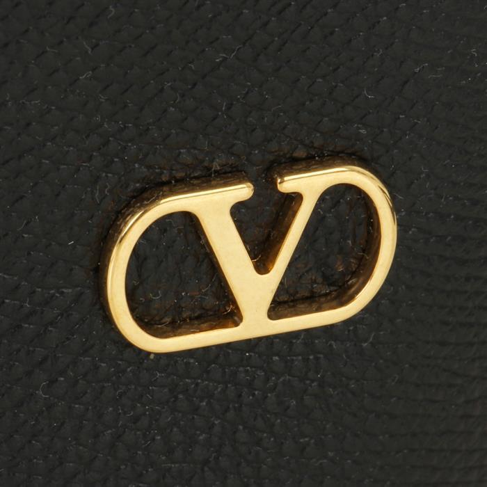 VALENTINO V-Logo Drawstring Mini Bucket Bag Black Leather 6W2P0AJ2 SNP