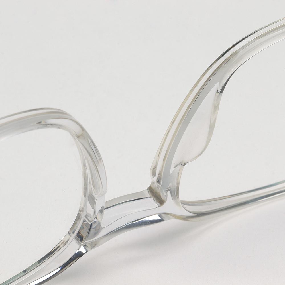 Zegna Transparent Acetate Square Eyeglass Frames Unisex EZ5229 026