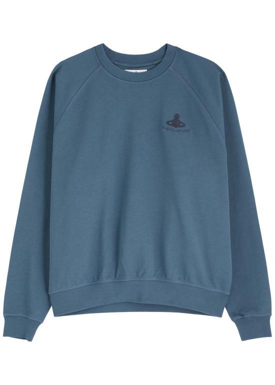 Vivienne Westwood Long Sleeve Sweatshirt Top 3I010004 J006O K419 DARK DENIM DOM