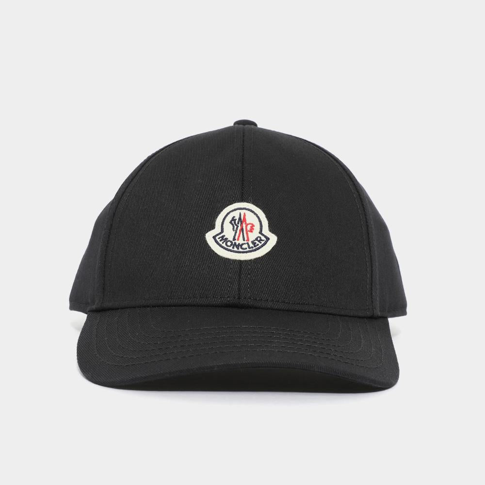 Moncler Patch Logo Classic Baseball Cap Black Men’s