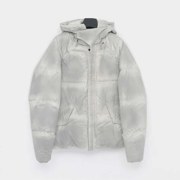 Ten C Arctic Airbrush Garment-Dyed Nylon Hooded Down Jacket Men