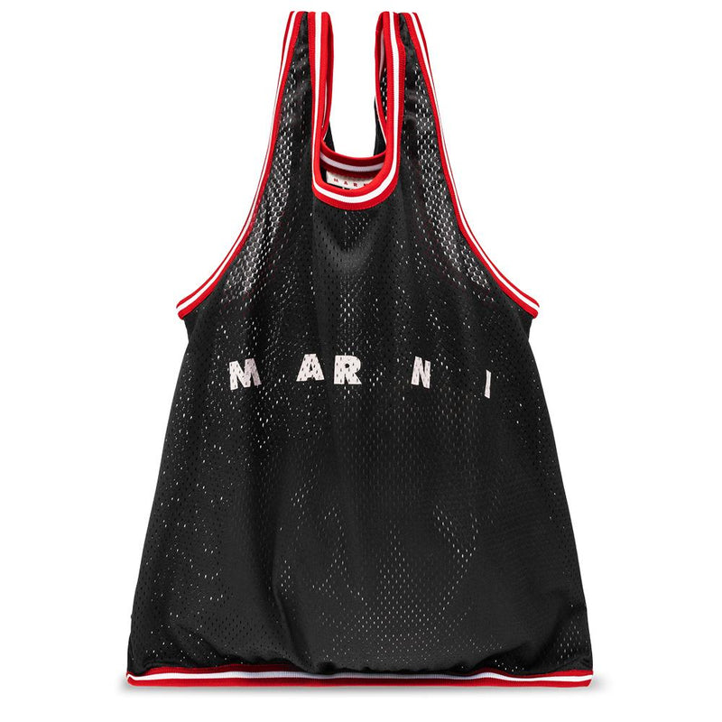 Marni Printed Mesh Shopper Tote Bag