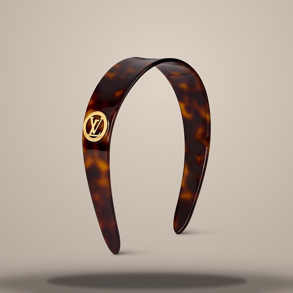 Louis Vuitton LV Circle Dark Tortoise Headband M02980