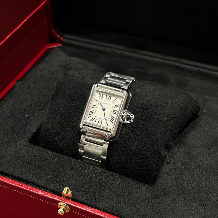 Cartier Stainless Steel Tank Must Small Bracelet Watch
