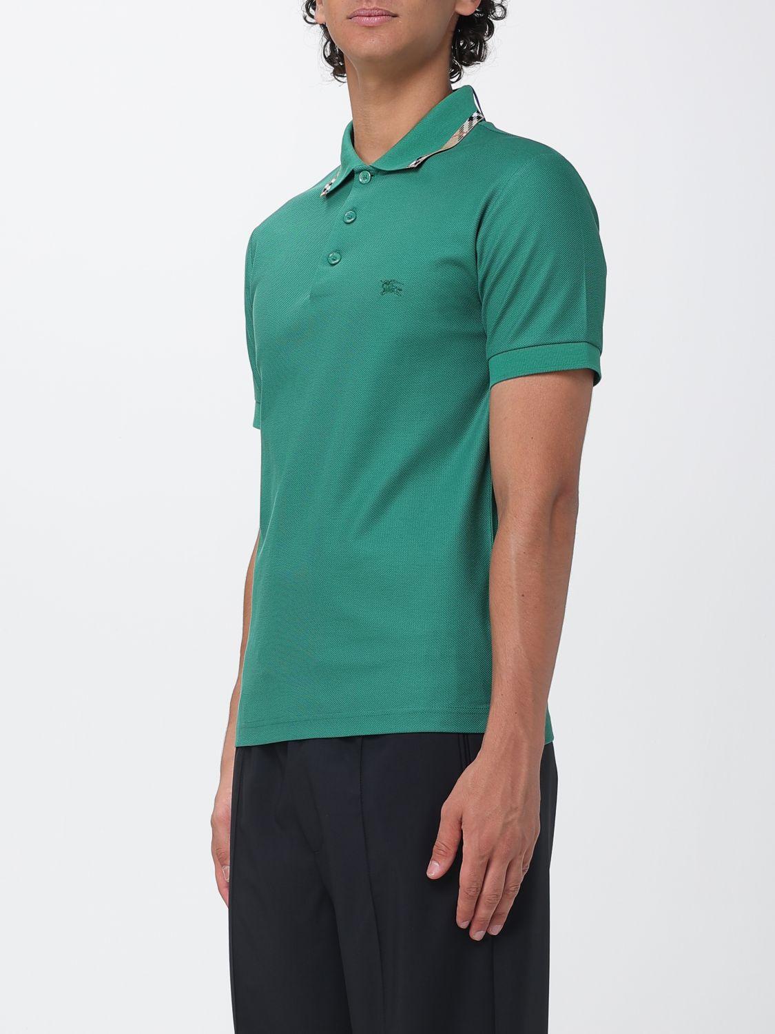 BURBERRY Short Sleeve Polo Shirt Men’s Cotton Tee Black