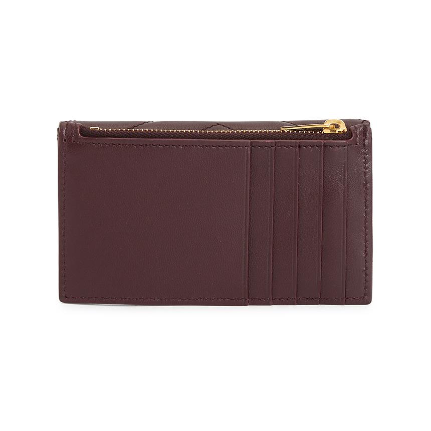 Saint Laurent Cassandra Fragment Leather Card Holder Wallet Un 612808 AAA44 6195