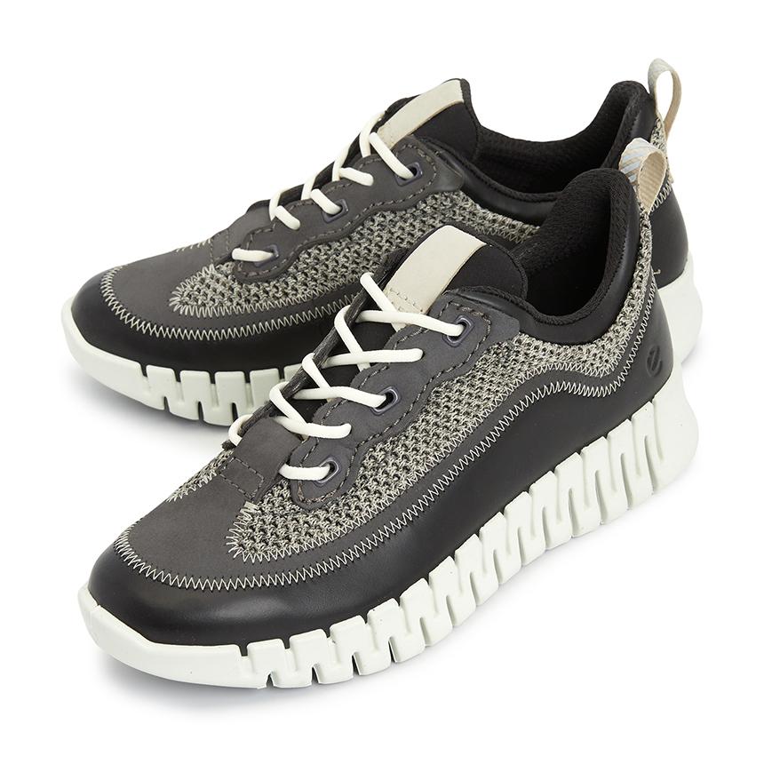 ecco Groove Women’s Leather Low-Top Sneakers 218343 61399