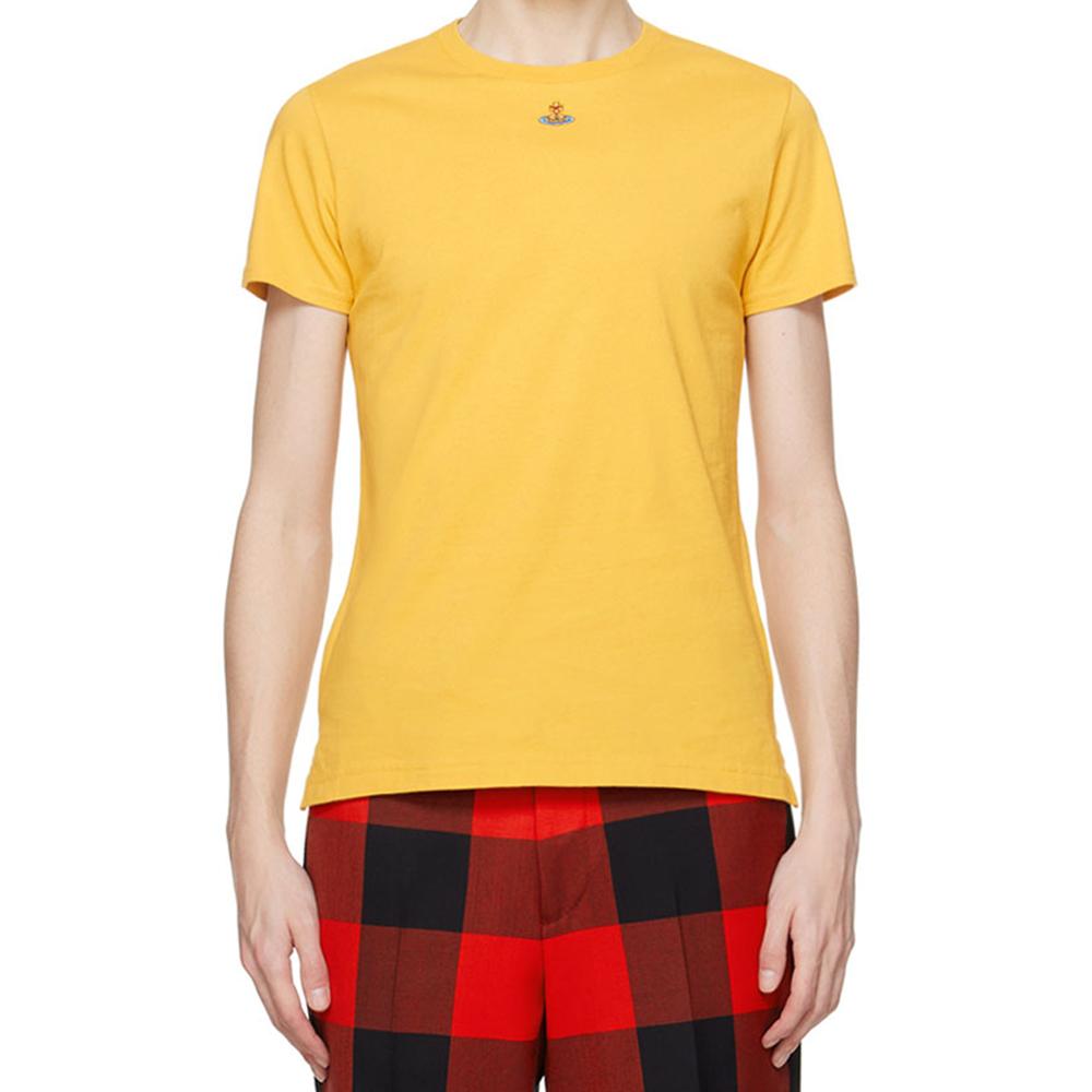Vivienne Westwood Yellow Peru ORB Logo T-Shirt Unisex