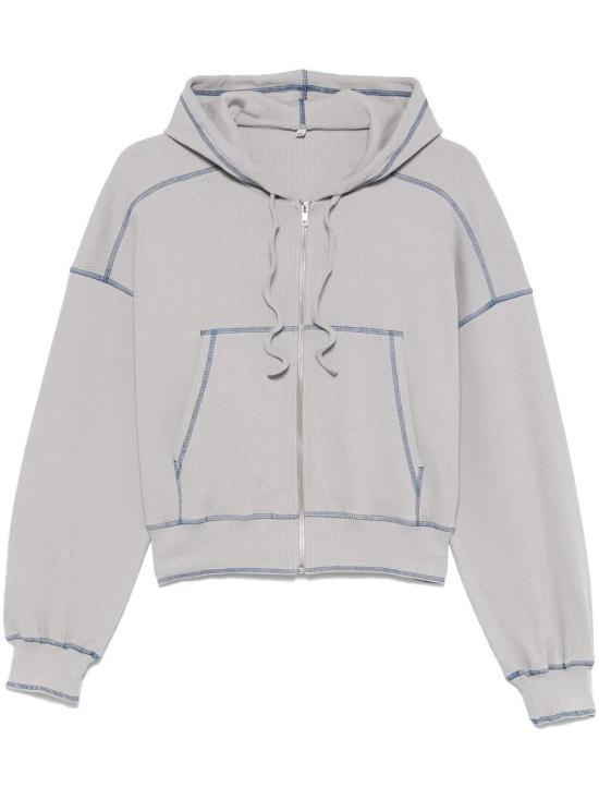 BASERANGE Hooded Sweatshirt Women’s Pullover Hoodi FWAHCHWI24 PATH GREY BLUE DOM