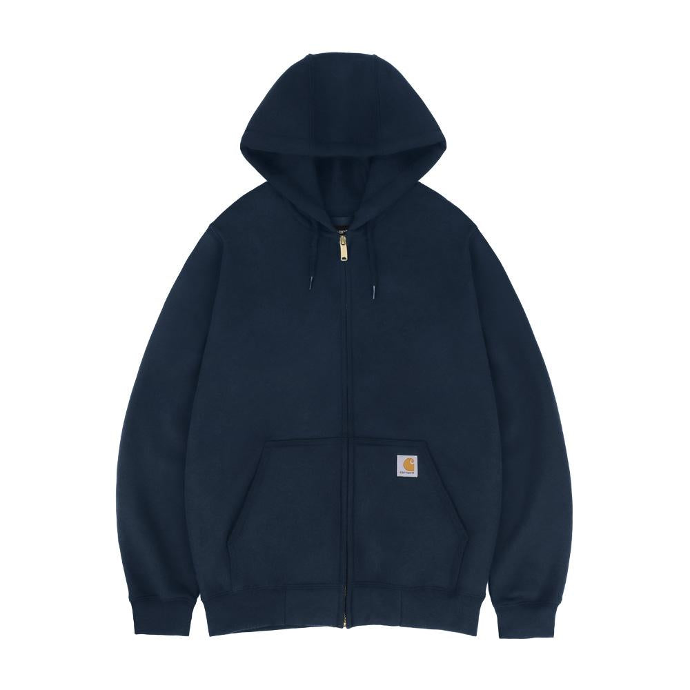 Carhartt Unisex Casual Loose Fit Midweight Zip Hoodie Navy K122