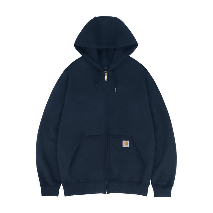 Carhartt Unisex Casual Loose Fit Midweight Zip Hoodie Navy K122