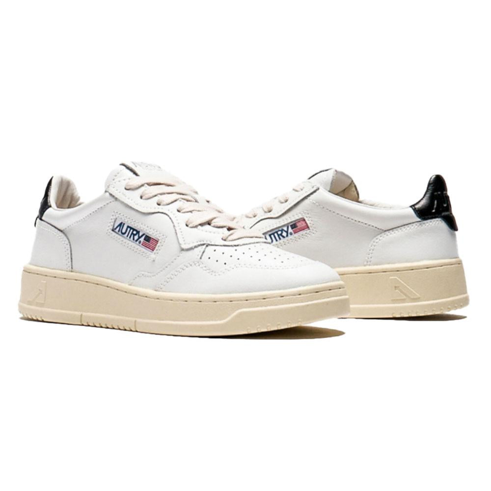 AUTRY Women’s Medalist Low-Top Sneakers White with Black Tab