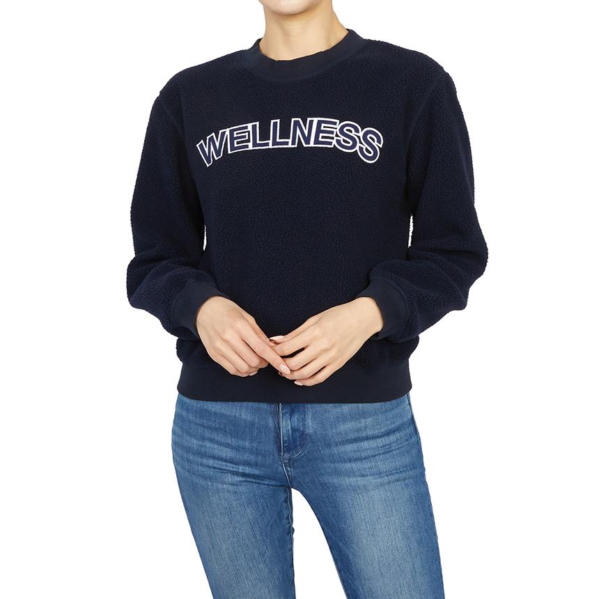 SPORTY&RICH Women’s Navy Crewneck Sweatshirt